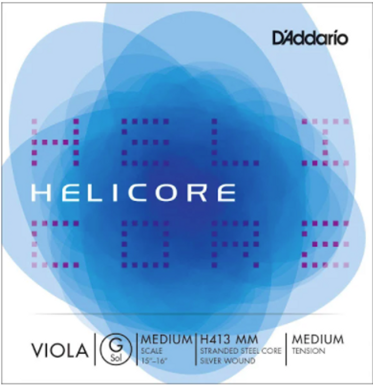 D'Addario Helicore Viola Single G String - Medium Scale, Medium Tension