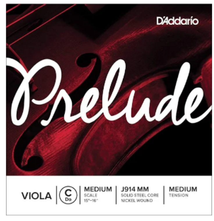 D'Addario J914MM Prelude Viola C String - Medium Tension, Medium Scale