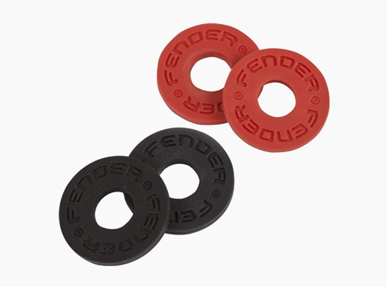 Fender Strap Blocks - Black and Red, 4 Pack