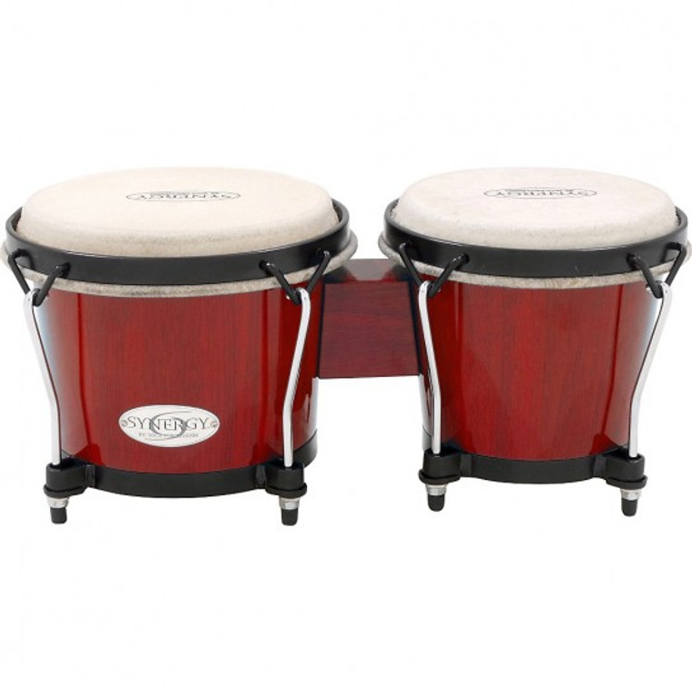 Toca 2100SR Synergy Synthetic Bongos - Red, 6" ad 7"