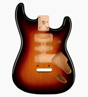 Fender 0997103700 Deluxe Series Stratocaster Alder Body - 3