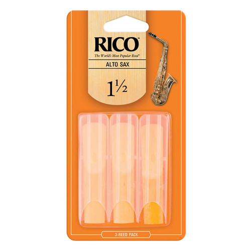 D'Addario Rico Size 2 Alto Saxophone Reeds - 3 Pack - Island Music Co