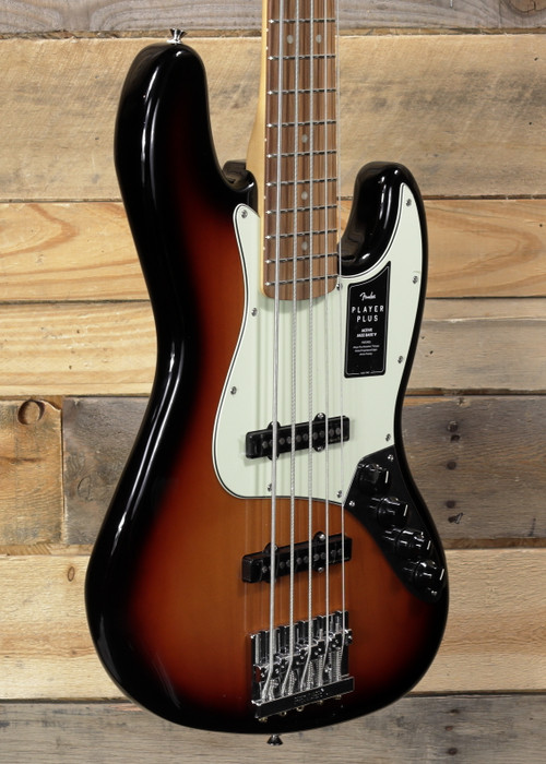 Fender Player Plus Jazz Bass V 5-String 3-Tone Sunburst w/ Gigbag