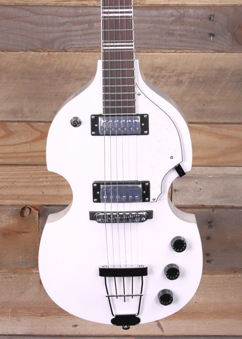 Hofner HI-459-PE Pro Ignition Violin Guitar Pearl White