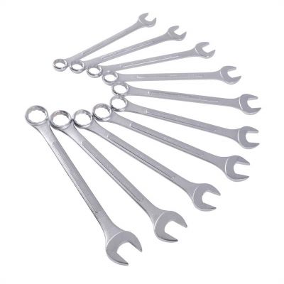 10-PC SAE RAISED PANEL JUMBO COMBI WRENCH SET