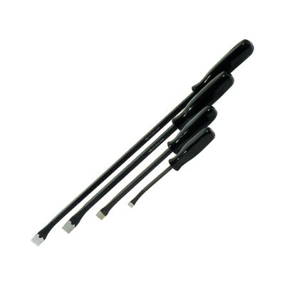 4-Piece Bent End Pry Bar Set with Black Square Han