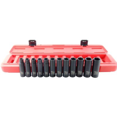 Socket Set Impact 1/2in. Drive 12 Pc.Metric Deep