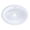 TOTO LT643#01 Dartmouth 17-1/4" x 12-7/8" Oval Undermount Bathroom Sink: Cotton White