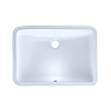 Toto LT540G#01 21-1/4" x 14-3/8" Large Rectangular Undermount Bathroom Sink with CeFiONtect: Cotton White