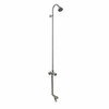 Outdoor Shower Company WM-442-ADA-FS Wall Mount ADA Short Cold Water Shower w/Foot Shower
