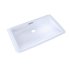 Toto Rectangular Undermount Bathroom Sink with CeFiONtect: Cotton White - LT191#01