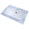 Toto Rectangular Undermount Bathroom Sink with CeFiONtect: Cotton White - LT191#01