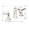 Hansgrohe 31073831 Metris C Widespread Faucet: Polished Nickel