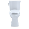 TOTO Promenade II Two-Piece Elongated 1.28 GPF Universal Height Toilet with CeFiONtect - Cotton White - CST404CEFG#01