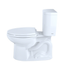 Toto Entrada Two Piece Elongated Universal Height Toilet 1.28 GPF Less Seat in Cotton White