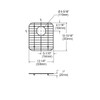 Elkay Dayton Stainless Steel 12-1/8" x 13-15/16" x 1" Bottom Grid