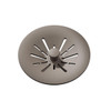 Elkay Quartz Perfect Drain 3-1/2" Removable Polymer Basket Strainer and Rubber Stopper Silvermist