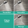 Hansgrohe 24111001 Pulsify S Handshower 105 3-Jet, 2.5 GPM in Chrome