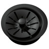 Elkay Quartz Perfect Drain 3-1/2" Polymer Disposer Flange with Removable Basket Strainer and Rubber Stopper Caviar