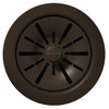Elkay Quartz Perfect Drain 3-1/2" Polymer Disposer Flange with Removable Basket Strainer and Rubber Stopper Mocha