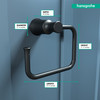 Hansgrohe 04786670 Joleena Towel Ring in Matte Black