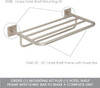 Ginger 524B/SN Hotel Shelf Mounting Kit Satin Nickel