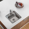 Elkay Dayton Stainless Steel 15" x 15" x 5-3/16" 1-Hole Single Bowl Drop-in Bar Sink with 2" Drain Opening