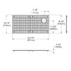 Elkay Crosstown Stainless Steel 33-1/8" x 16-1/8" x 1-1/4" Bottom Grid
