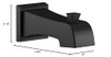Delta Ashlyn RP77092BL Tub Spout - Non Diverter in Matte Black Finish