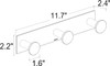 Ginger 2810T/PC Surface Triple Hook