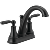 Delta Woodhurst 2532LF-BLTP Two Handle Centerset Bathroom Faucet in Matte Black Finish
