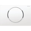 Geberit 115.758.KJ.5 Sigma10 Single-Flush Actuator Plates: White-Gloss-White