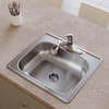 Elkay Dayton Stainless Steel 25" x 22" x 6-9/16" 3-Hole Single Bowl Drop-in Sink