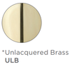Jaclo 3049-DS-ULB 49" Double Spiral Brass Hose in Unlacquered Brass Finish