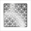 Infinity Drain 5" x 5" KS 5 PS Center Drain Decorative Cover: Polished Stainless