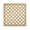 Infinity Drain 5" x 5" MS 5 SB Center Drain Decorative Cover: Satin Bronze