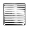 Infinity Drain 5" x 5" NS 5 PS Center Drain Decorative Cover: Polished Stainless