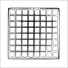 Infinity Drain 5" x 5" QS 5 PS Center Drain Decorative Cover: Polished Stainless