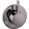 Hansgrohe 04232340 Ecostat Diverter Trim S Trio/Quattro in Brushed Black Chrome