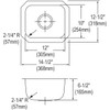 Elkay Dayton Stainless Steel 14-1/2" x 12-1/2" x 6-1/2" Single Bowl Undermount Bar Sink