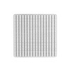 Infinity Drain WS 4 SS 4" x 4" Wedge Wire Pattern Decorative Plate in Satin Stainless