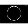 Geberit 115.758.KM.5 Sigma10 Single-Flush Actuator Plates Black-Gloss-Black