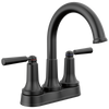 Delta Saylor 2535-BLTP-DST Two Handle Tract-Pack Centerset Bathroom Faucet in Matte Black Finish
