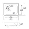 Elkay Dayton Stainless Steel 25" x 21-1/4" x 5-3/8", MR2-Hole Single Bowl Drop-in Sink with Left Drain