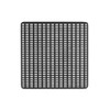 Infinity Drain WS 4 BK 4" x 4" Wedge Wire Pattern Decorative Plate in Matte Black