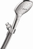 Hansgrohe 04541400 Raindance Select E 120 AIR 3-Jet Handshower Set, 2.5 GPM Chrome/White