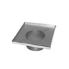 Infinity Drain 4" x 4" T 42-PS Center Drain Throat: Polished Stainless