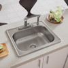 Elkay Dayton Stainless Steel 25" x 22" x 8-1/16", 4-Hole Single Bowl Drop-in Sink