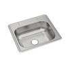 Elkay Dayton Stainless Steel 25" x 22" x 8-1/16", 0-Hole Single Bowl Drop-in Sink