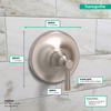 Hansgrohe 04779820 Joleena Pressure Balance Trim in Brushed Nickel